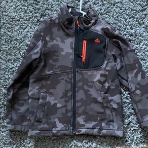 Camouflage Zip-up Sweatshirt - Youth